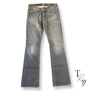 7 For All Mankind SFAM Y2K Bootcut Jeans Low Rise Medium Wash Size 29